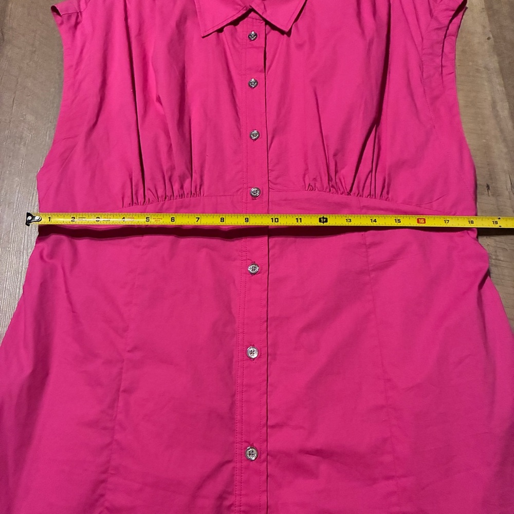 Michael Kors Bright Pink Button-Front - Picture 4 of 10
